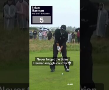 Current Open Championship leader Brian Harman is locked in.