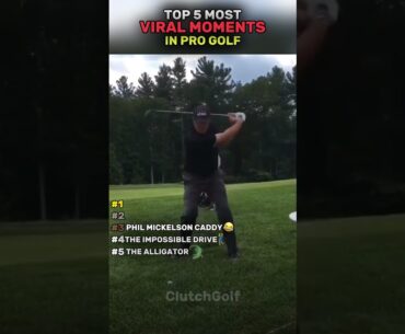 Top 5 Most Viral Moments In Pro Golf🤯