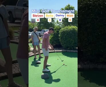 BELLA’S BACK! Mini Golf Tournament #6 (Hole 3) #golf #minigolf #viral
