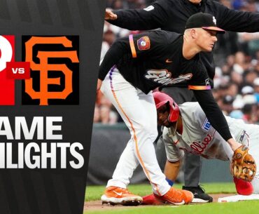 Phillies vs. Giants Game Highlights (7/8/25) | MLB Highlights