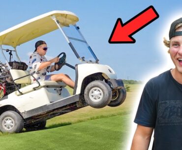 Jumping Golf Carts at the Golf Course