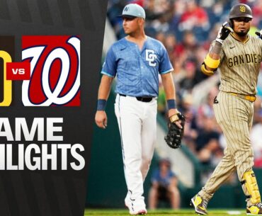 Padres vs. Nationals Game Highlights (7/18/25) | MLB Highlights