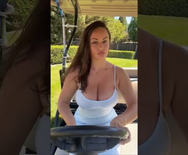 Amazing Golf Swing you need to see | Golf Girl awesome swing | Golf shorts | Bianca Stanciu