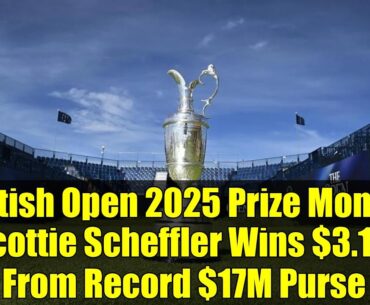 British Open 2025 Prize Money: Scottie Scheffler Wins $3.1M From Record $17M Purse