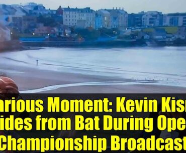 Hilarious Moment: Kevin Kisner Hides from Bat During Open Championship Broadcast