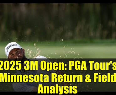 2025 3M Open: PGA Tour's Minnesota Return & Field Analysis