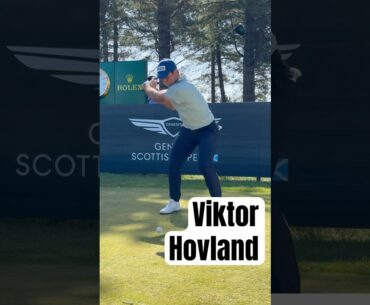 Viktor Hovland | Side View | Genesis Scottish Open 2025 | Original footage by @dtl.cam