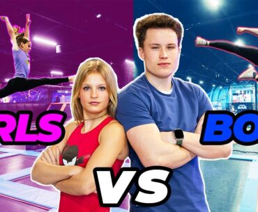 Boys VS Girls Super Ninja Challenge! *LOSER GETS PIED*