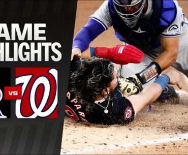 Rockies vs. Nationals Game Highlights (8/21/24) | MLB Highlights