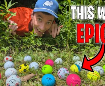 We Found Over 9000 Lost Golf Balls! Super Rare Treasure!