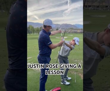 JUSTIN ROSE GIVING A LESSON