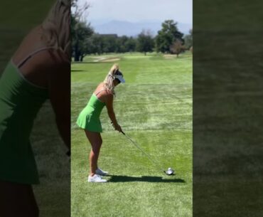 Lucky for the guy on the left, I hit a fade… 😅⛳️🏔️ . . . #pxg #pxgtroops #golf #golfbabe
