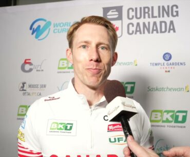 Media Scrum - Draw 14 - 2025 BKT World Men's Curling Championship