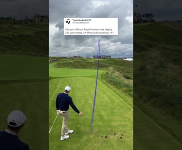 Rory chose 4-iron. What would you hit?