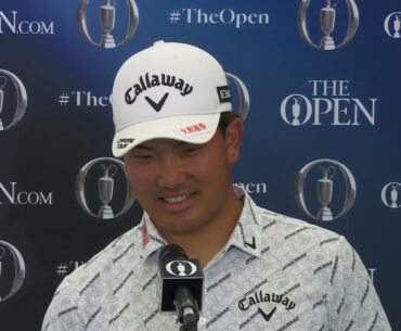川本力選手が全英オープン選手権第3ラウンド後にメディア対応を行いました。