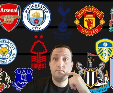 ENGLISH TEAMS TIER LIST