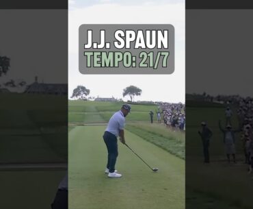 Is J.J. Spaun (2025 U.S. Open winner) Tour Tempo?🤔 #golf