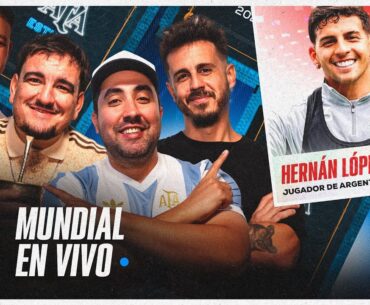HERNÁN LÓPEZ MUÑOZ en AFA ESTUDIO MUNDIAL | EN VIVO