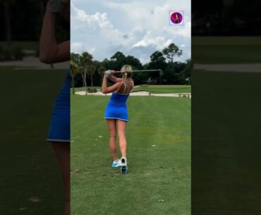 Amazing Golf Swing you need to see | Golf Girl awesome swing | Golf shorts | Ashley Huffman