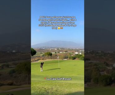 This golf resort is BEST FOR GROUPS  (La Cala Resort) 🇪🇸 #golfshorts