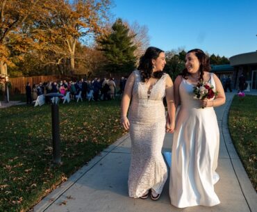 Fall Two Bride Virginia Golf Course Wedding  at Woodlands at Algonkian