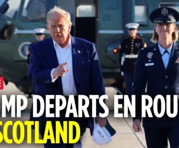 LIVE: President Trump Travels To Scotland for Golf and Bilateral Talks With Britain in UK | N18G