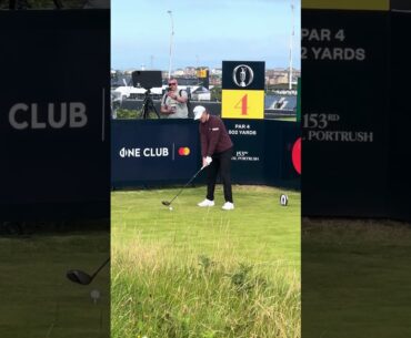 Rasmus Hojgaard driver swing at the Open from Royal Portrush #golf #golfswing #theopen