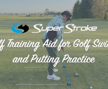 Super Stroke Golf Training Aid for Golf Swing and Putting Practice