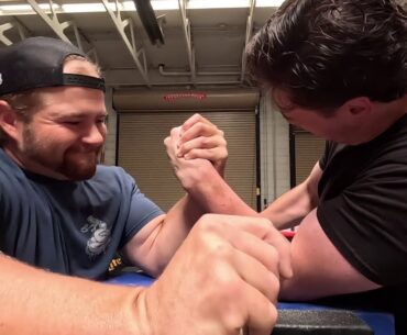 Harrison Woolf vs Josh Dansie Left Arm | Utah State Armwrestling Rankings