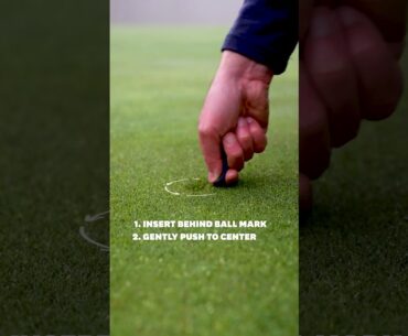 How to Properly Repair a Ball Mark | USGA Rules of Golf