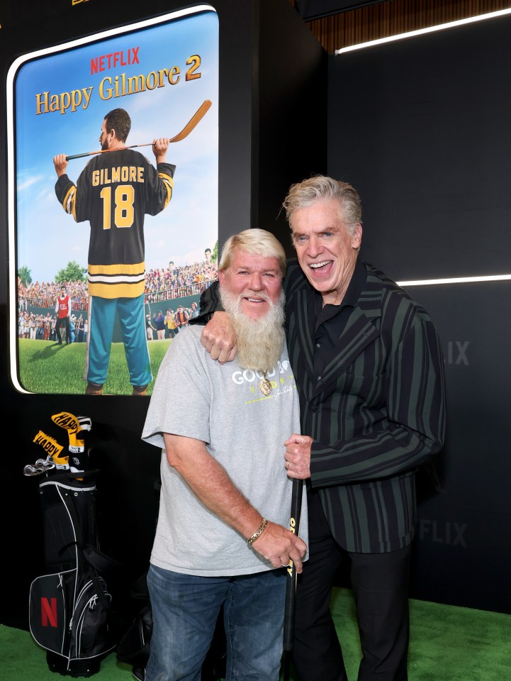 John Daly and Christopher McDonald at the Happy Gilmore 2 premiere.