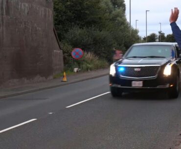 US President Trump arrives in Turnberry to visit Scottish golf course | AFP