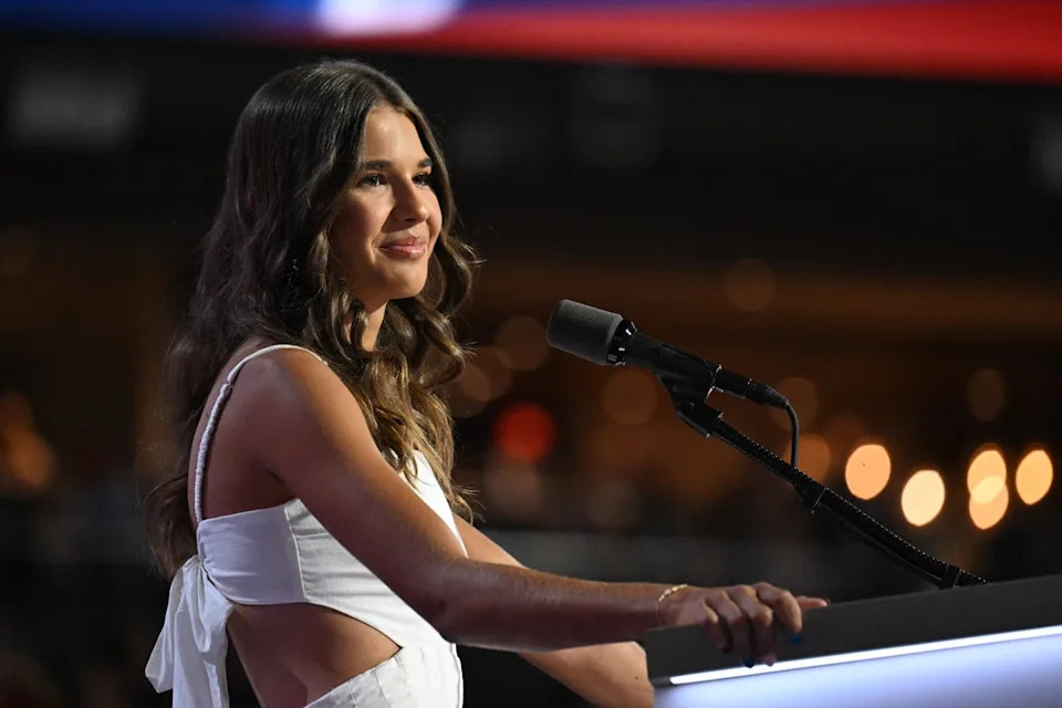Kai Trump has a reported $1.2 million in name, image, and likeness contracts related to her aspiring golf career with several companies (AFP via Getty Images)