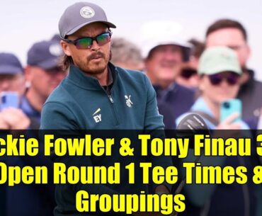Rickie Fowler & Tony Finau 3M Open Round 1 Tee Times & Groupings | 2025 PGA Tour