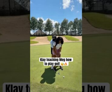 Klay took Meg to the golf course ⛳️