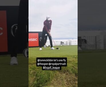 #tommckibbin on the tee @theopen @royalportrush #shortsvideo #golfer #livgolf