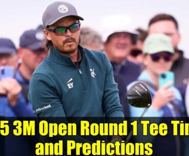 2025 3M Open Round 1 Tee Times and Predictions