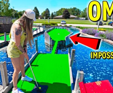 The ONE IN A MILLION Mini Golf Hole In One!