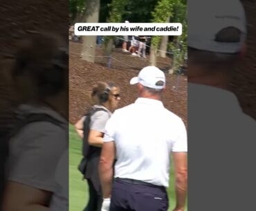 Lee Westwood's wife AND caddie is a LEGEND 🔥 #gold #liv #livgolf #wife #caddie