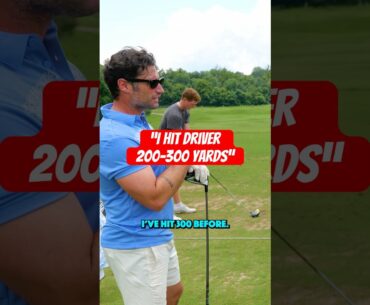 “I hit driver Between 200-300 yards..” is this golfer is telling the TRUTH?! #golf #divotdudes