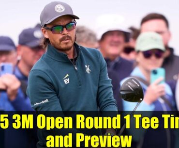 2025 3M Open Round 1 Tee Times and Preview