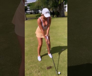 Amazing Golf Swing you need to see | Golf Girl awesome swing | Golf shorts | Gianna White