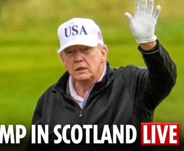 LIVE: View of Trump's Turnberry golf course as US President visits Scotland