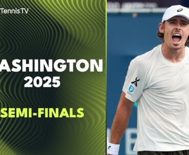 De Minaur Faces Moutet; Shelton & Davidovich Fokina Clash | Washington 2025 Semi-Final Highlights