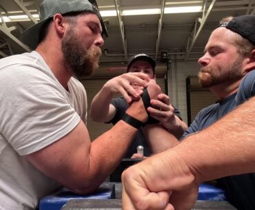 Parker Kimber vs Josh Dansie Right Arm | Utah State Armwrestling Rankings
