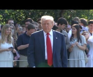 Trump travels to Scotland for golf amid Epstein furor