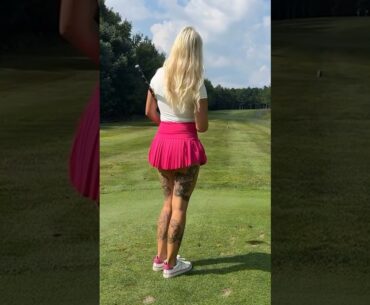 Amazing Golf Swing you need to see | Golf Girl awesome swing | Golf shorts | Sigita