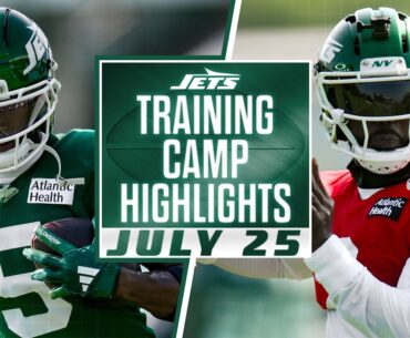 Jets Training Camp Highlights | Garrett Wilson, Tyrod Taylor, Justin Fields | 7/25/25