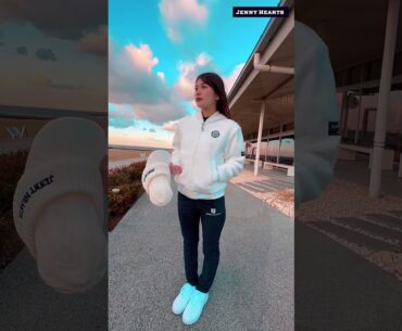 Golf Wear Boa Blouson Jenny Hearts
