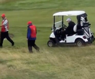 Trump caught CHEATING at golf in Scotland